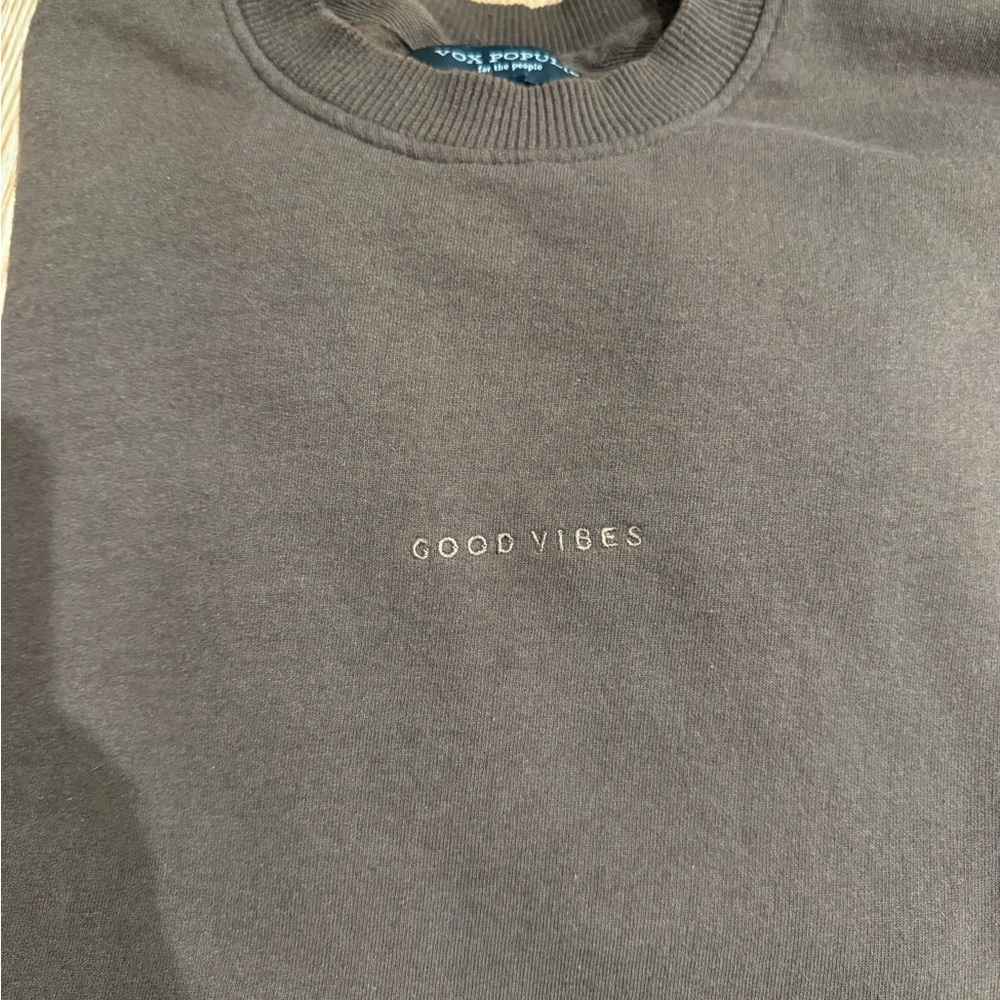Vox Populi Men's Crewneck Sweater - Dark Gray